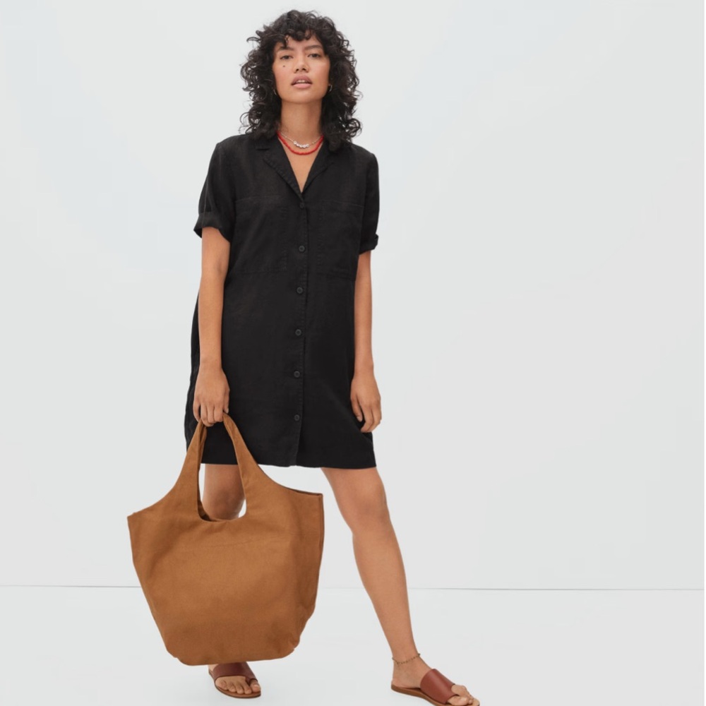Everlane linen workwear dress